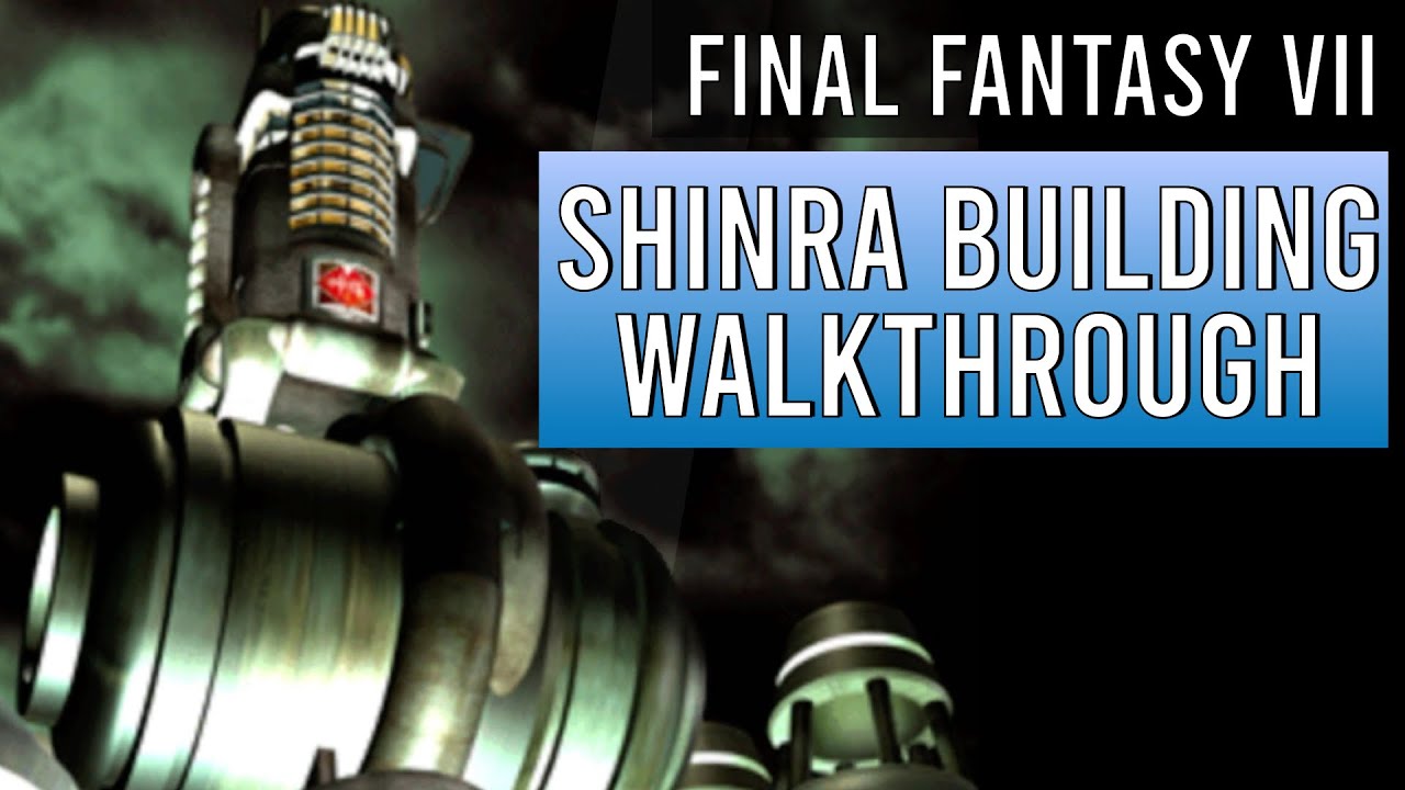 Shinra Building infiltration walkthrough - all items and chests (Final Fantasy 7, 1997 original)
