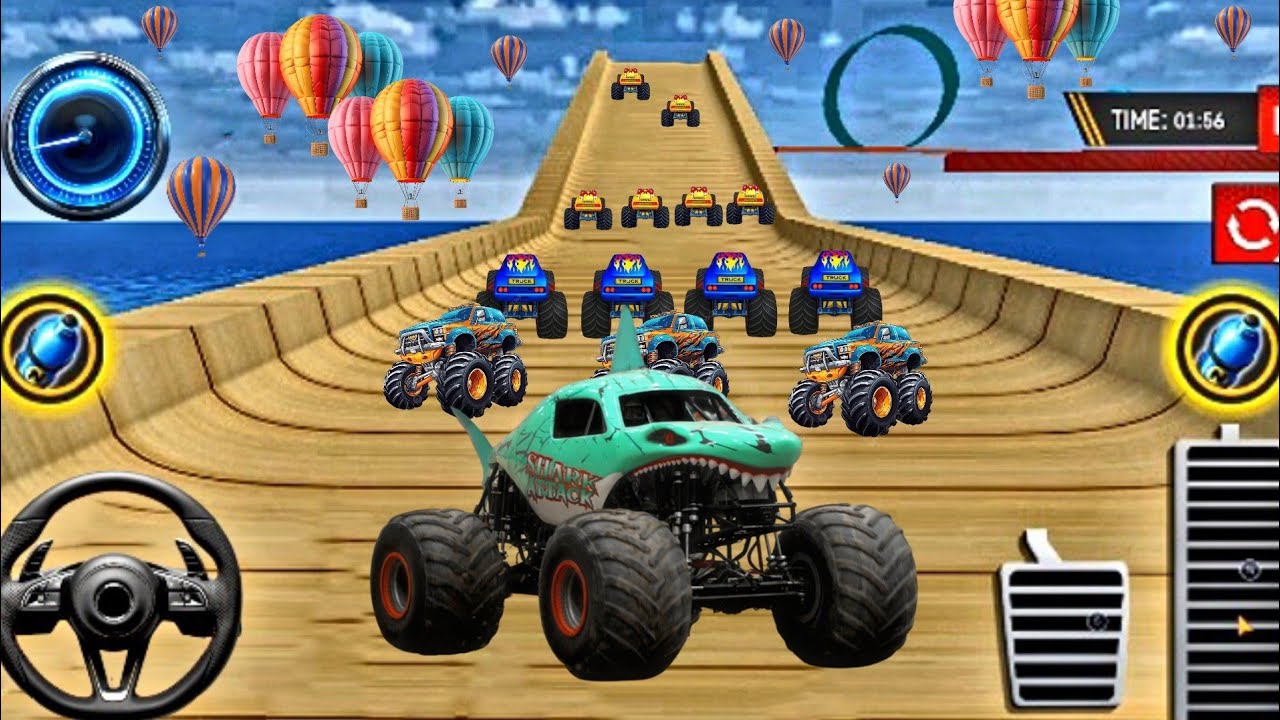 Monster Truck Stunts Game | Crazy Jumps & DestructionExtreme Monster Truck Stunts Gameplay