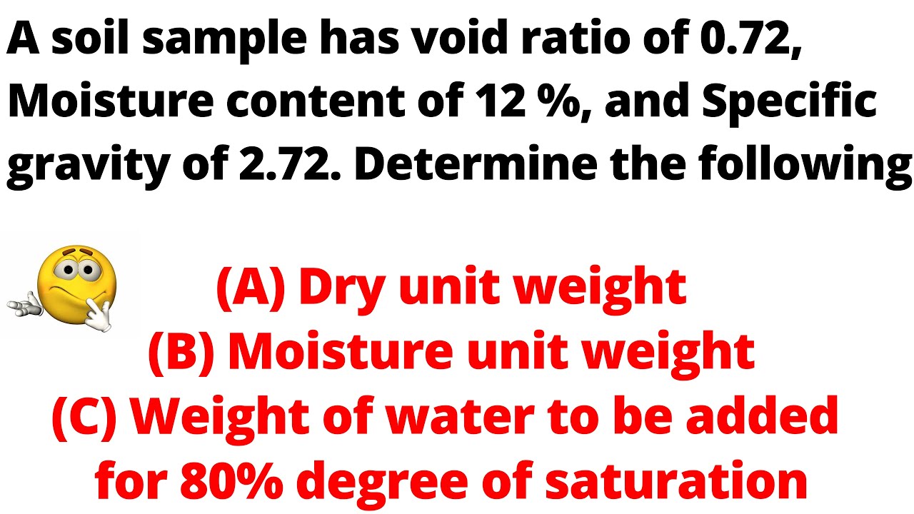 Soil Mechanics Numerical Problem Solved - Step by Step - Geotechnical Engineering