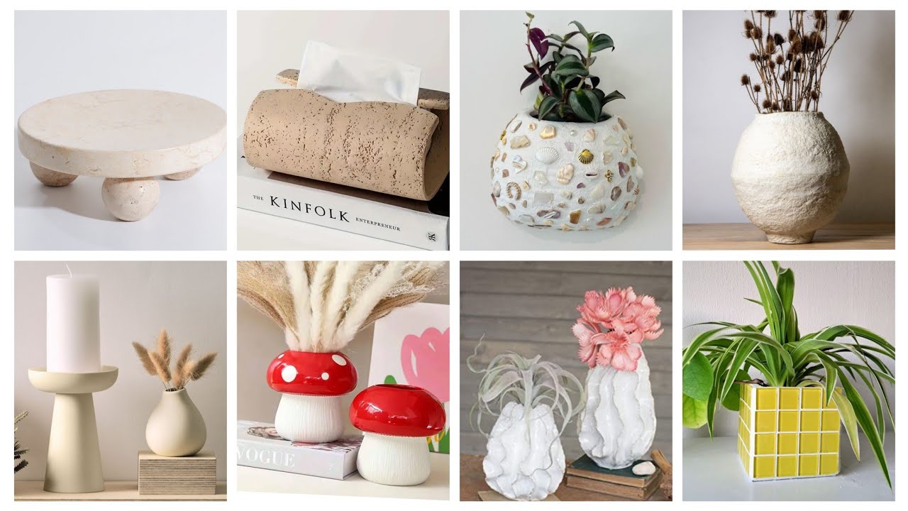 أفكار✨ ابدعي ديكورات لبيتك بأقل تكلفة جبس وماء#craft #diy #ideas #home #افكار #برطمانات#اعمال_يدوية