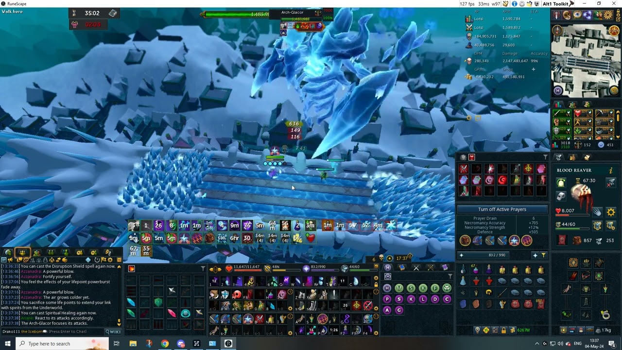 Arch Glacor - Necromancy 200 kill streak final kill - post combat beta