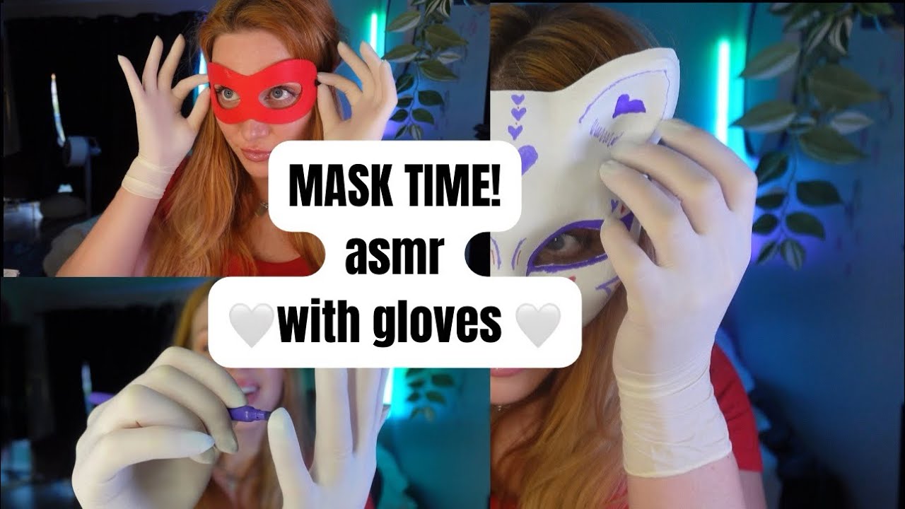 MASK TIME ASMR w/ gloves 🩵