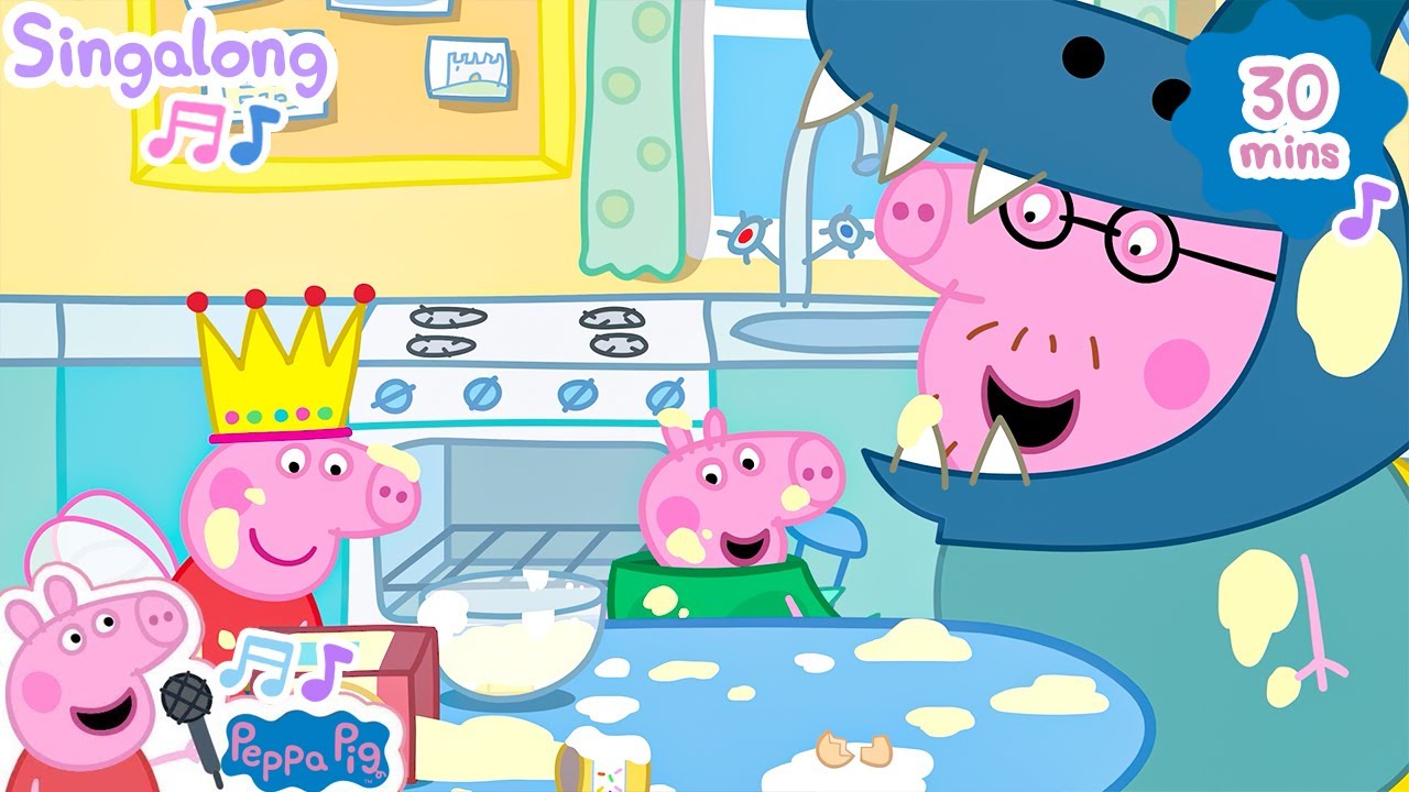 Pat a Cake 🎂 Daddy's Baking Class 🎵 Kids Songs & Nursery Rhymes 🐷 Sing Along with Peppa Pig Music!