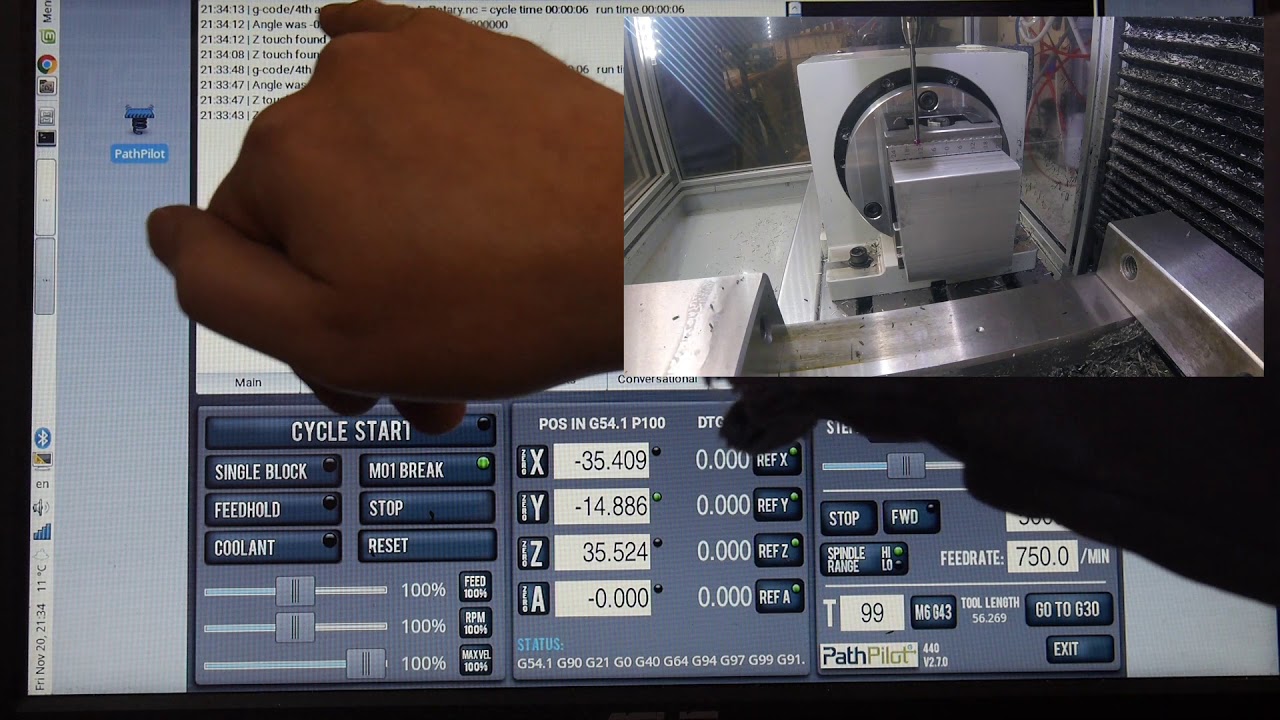 Using a probe to set up your 4th axis