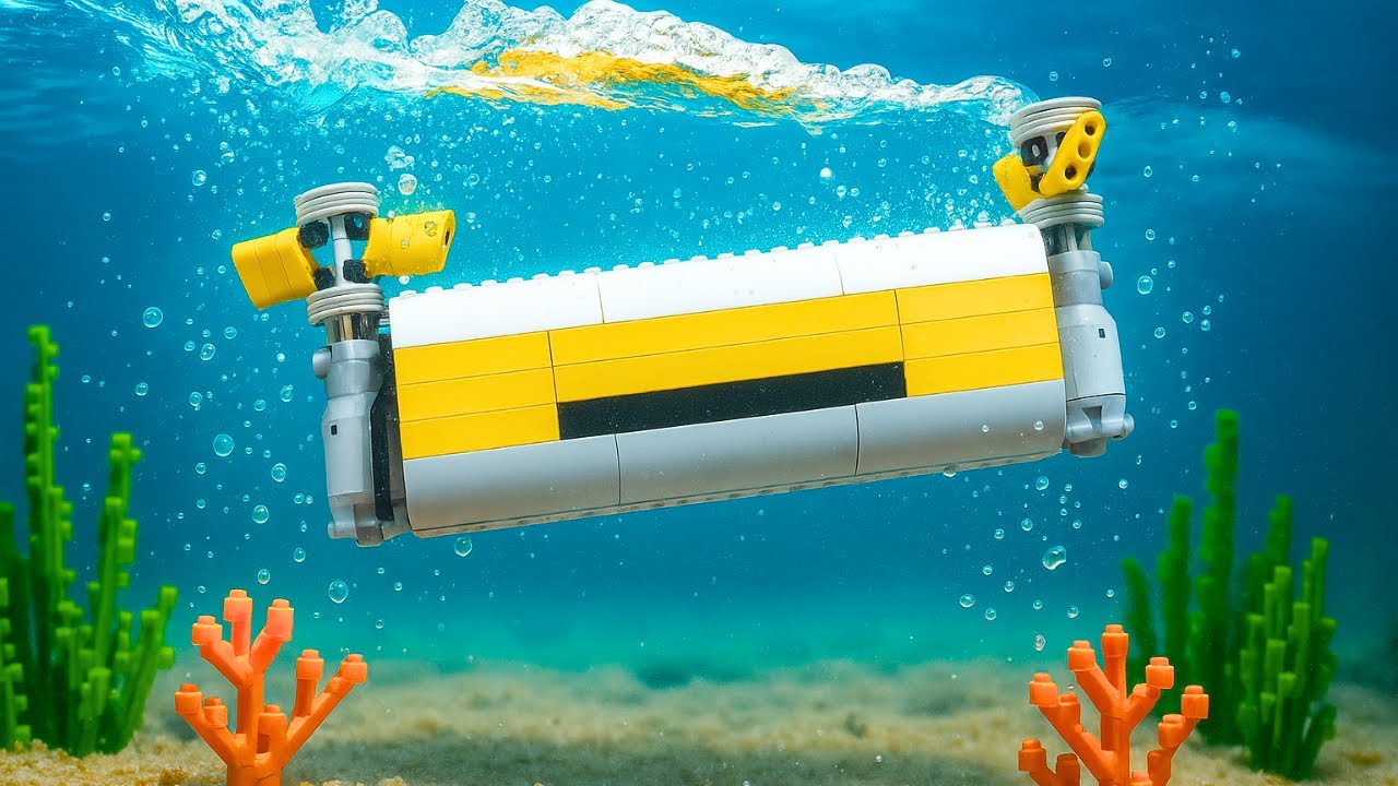 Underwater Test: LEGO Submarine in Action...
