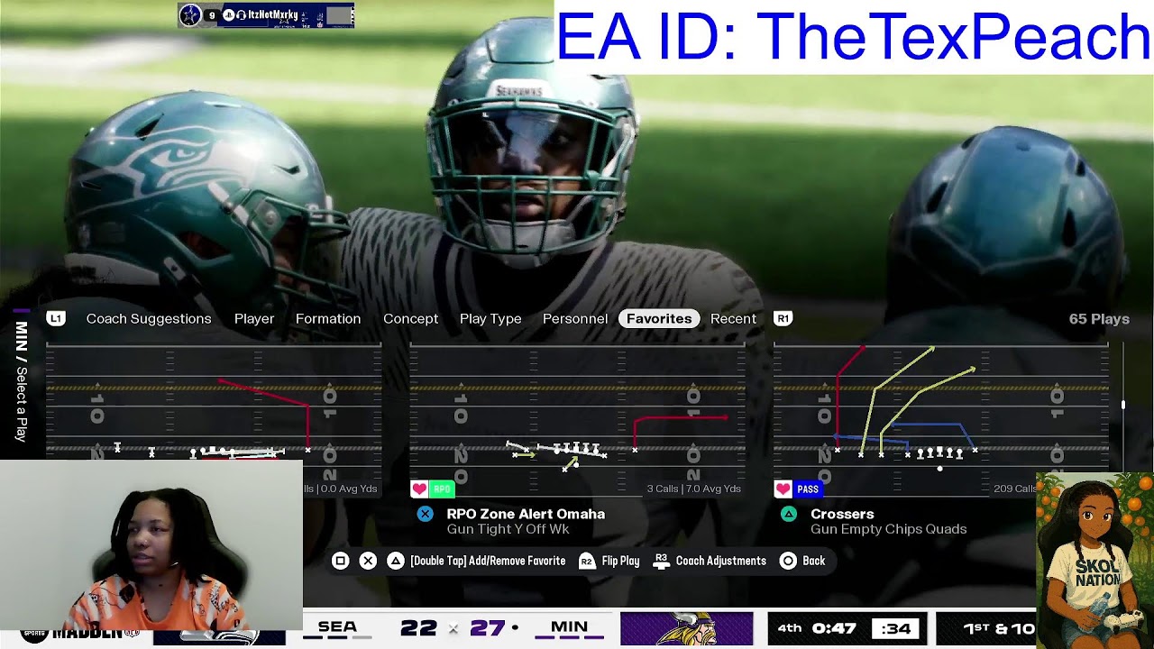 Your Favorite Female Madden 26 Vikings User! #Madden26