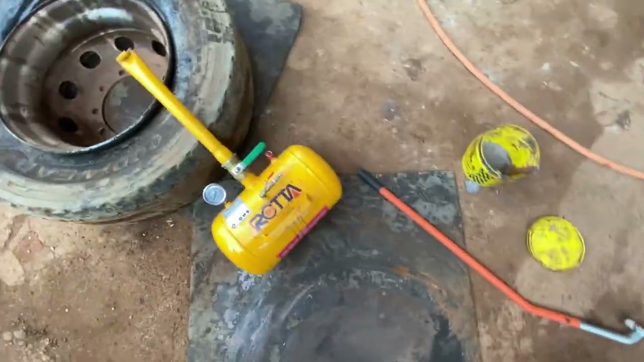 TROCA DE PNEU DE CARRETA 
