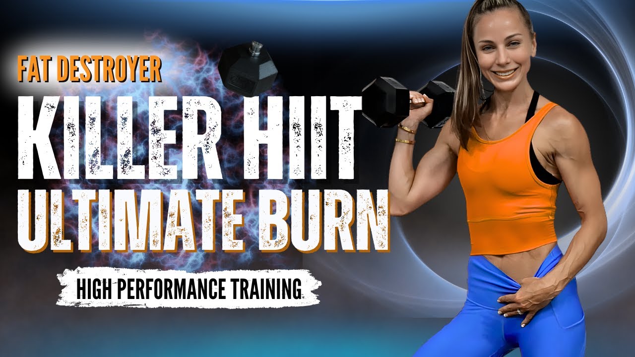 60-MIN KILLER HIIT WORKOUT + ABS | Total Body Sculpt, Weight Loss, Lean Muscle- Burns Fat for 24 h