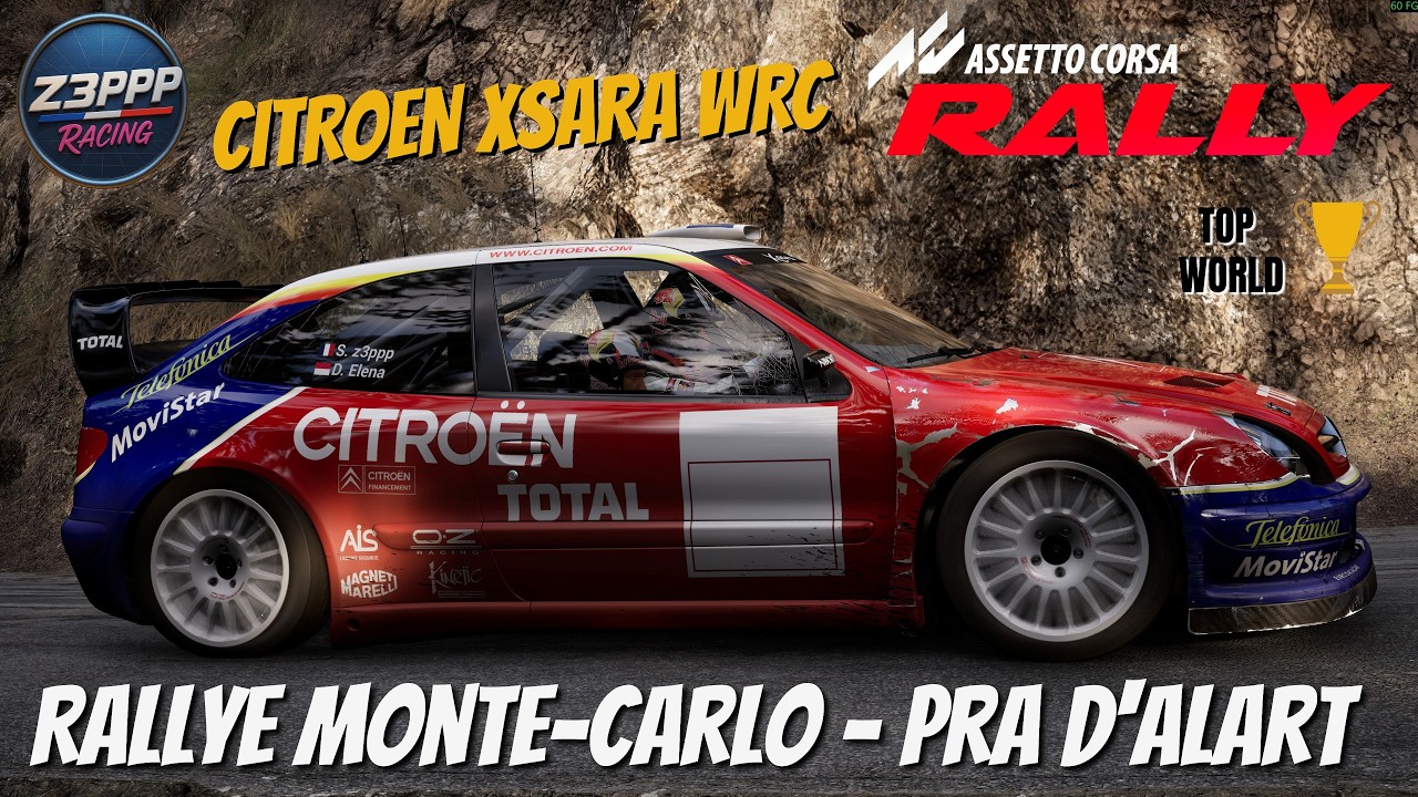 [ASSETTO CORSA RALLY] CITROEN XSARA WRC - MONTE-CARLO - PRA D'ALART (4K)