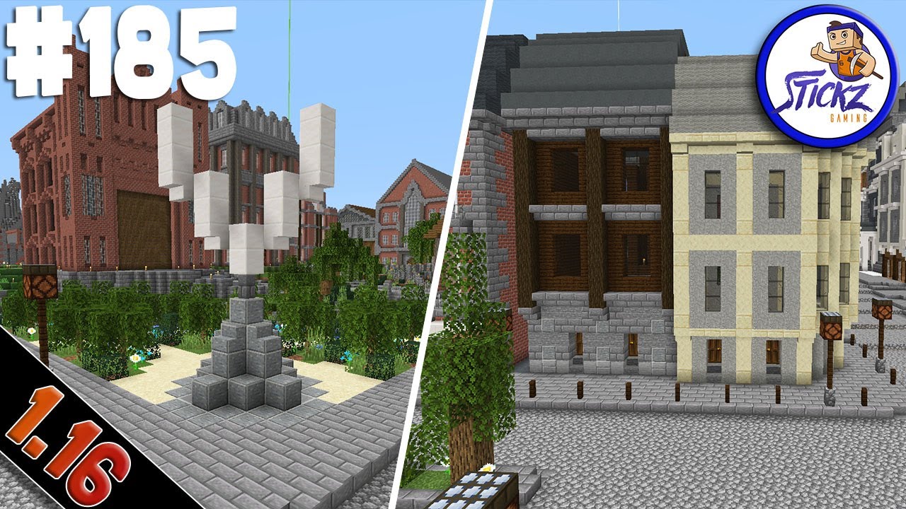 Minecraft - VICTORIAN STREET CORNERS - EP 185 (1.16) - Stickz Plays Minecraft S2