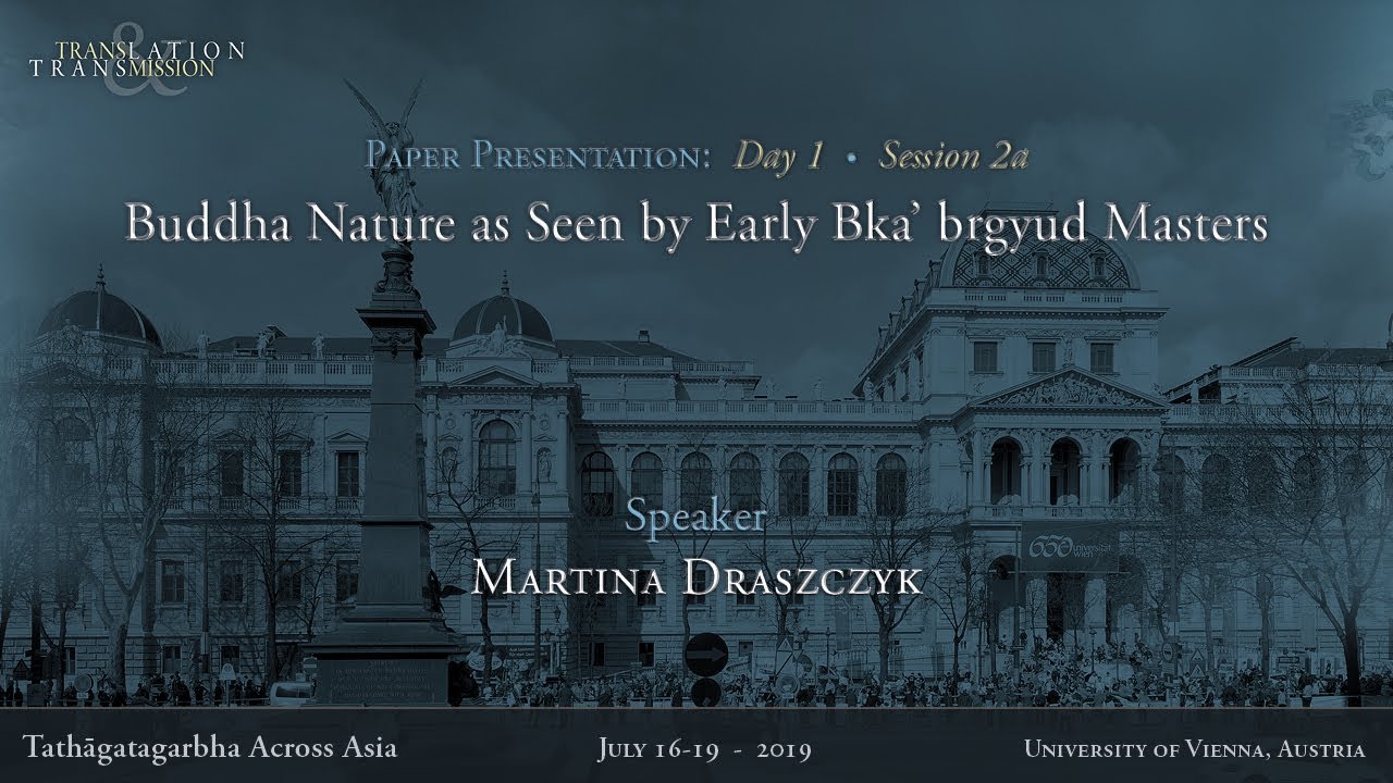Martina Draszczyk at the 2019 Tathāgatagarbha Symposium