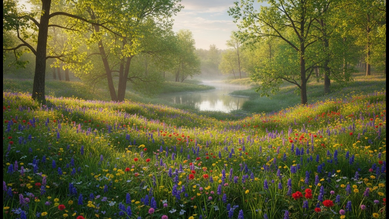 Spring Wilderness Healing: Relaxing Nature Sounds for Focus