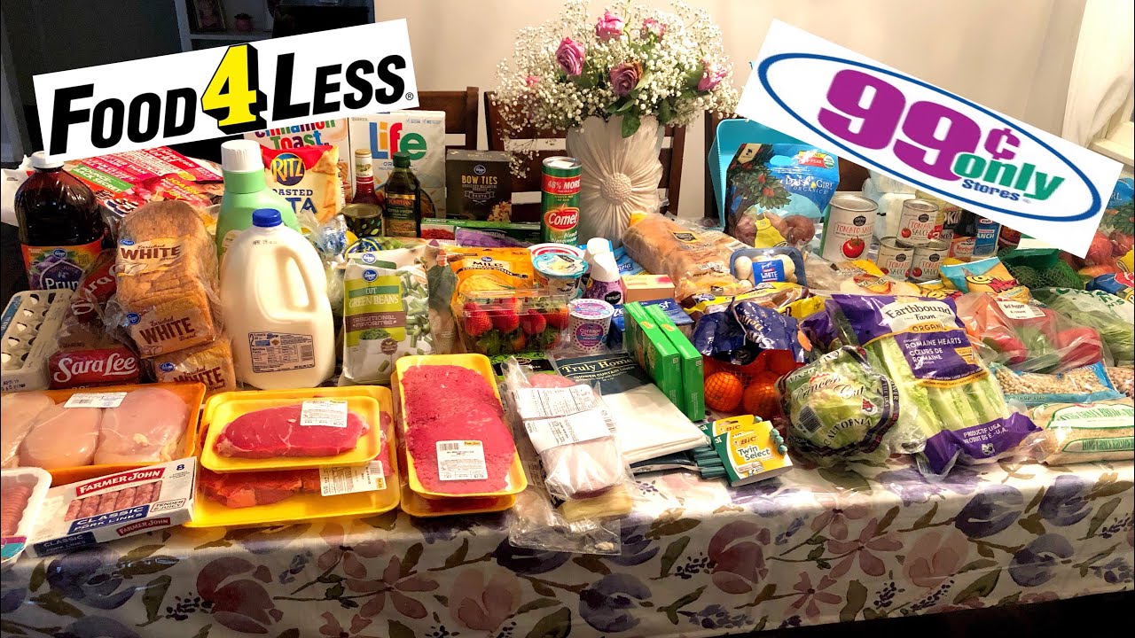 99 CENT STORE ONLY HAUL/ FOOD 4 LESS HAUL $200 FAMILY OF 5