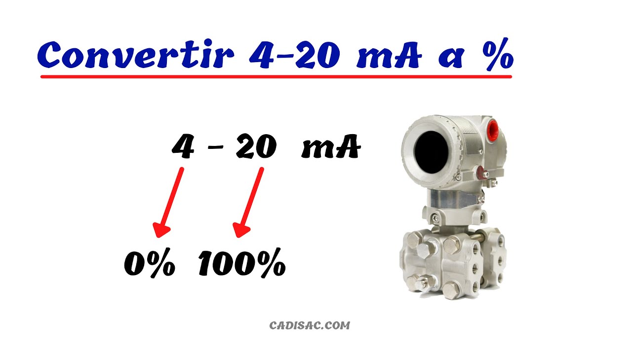 como convertir una se&ntilde;al 4-20 mA a porcentaje