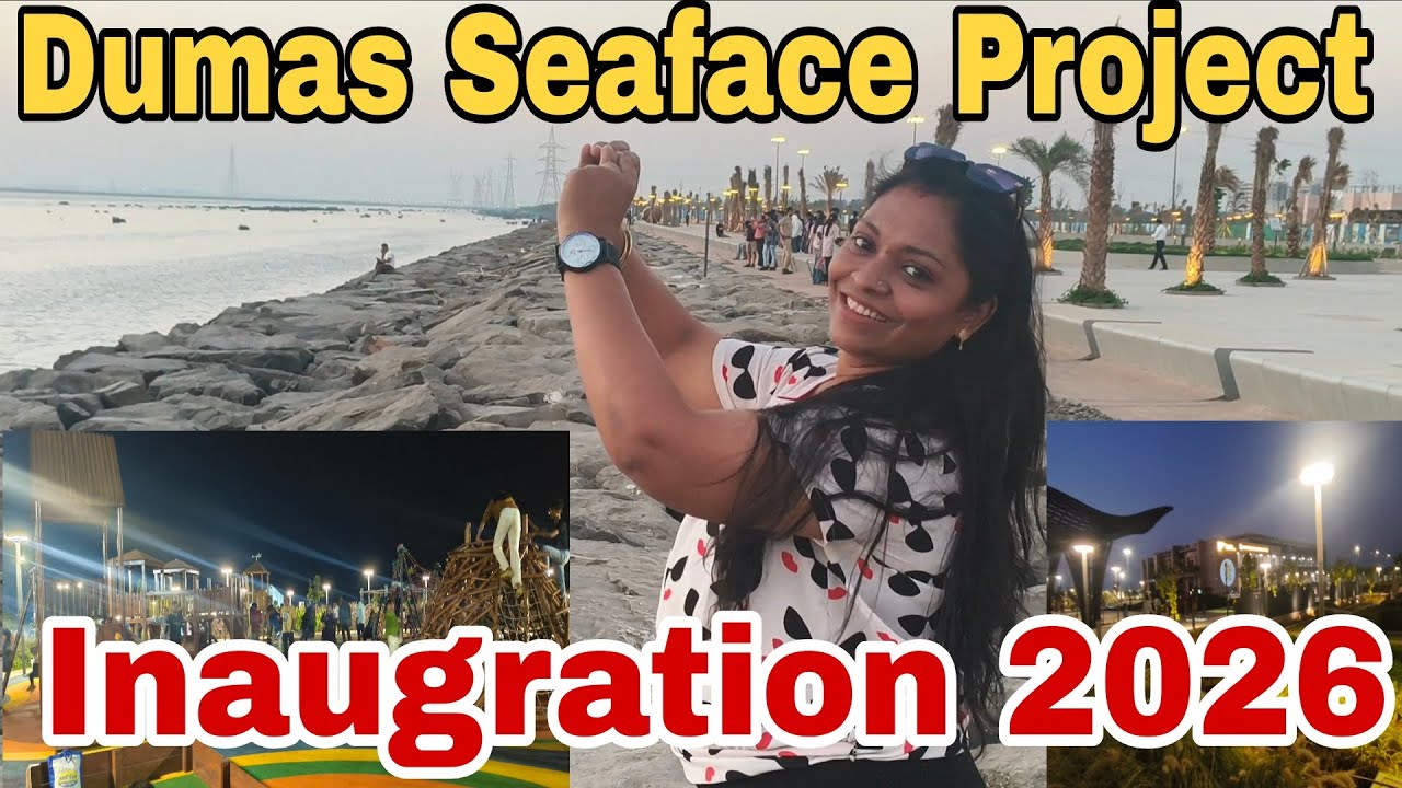 Dumas Seaface Project 2026 l Surat Beautiful Project Inauguration 2026 l Tourist Place In Surat 