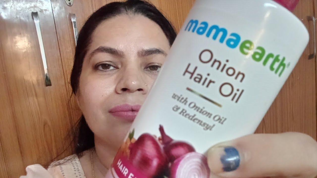 #Mamaearth onion oil #No sponsored # Onions oil& redensyl #Dont forgot to do the patch test 