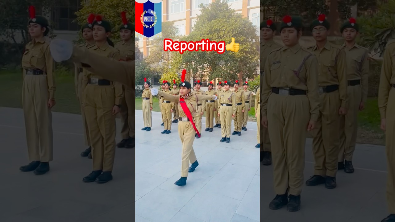 Prade reporting procedure 🫡🇮🇳👍 #ncc #trending #shortvideo #army #shorts #training #reporting