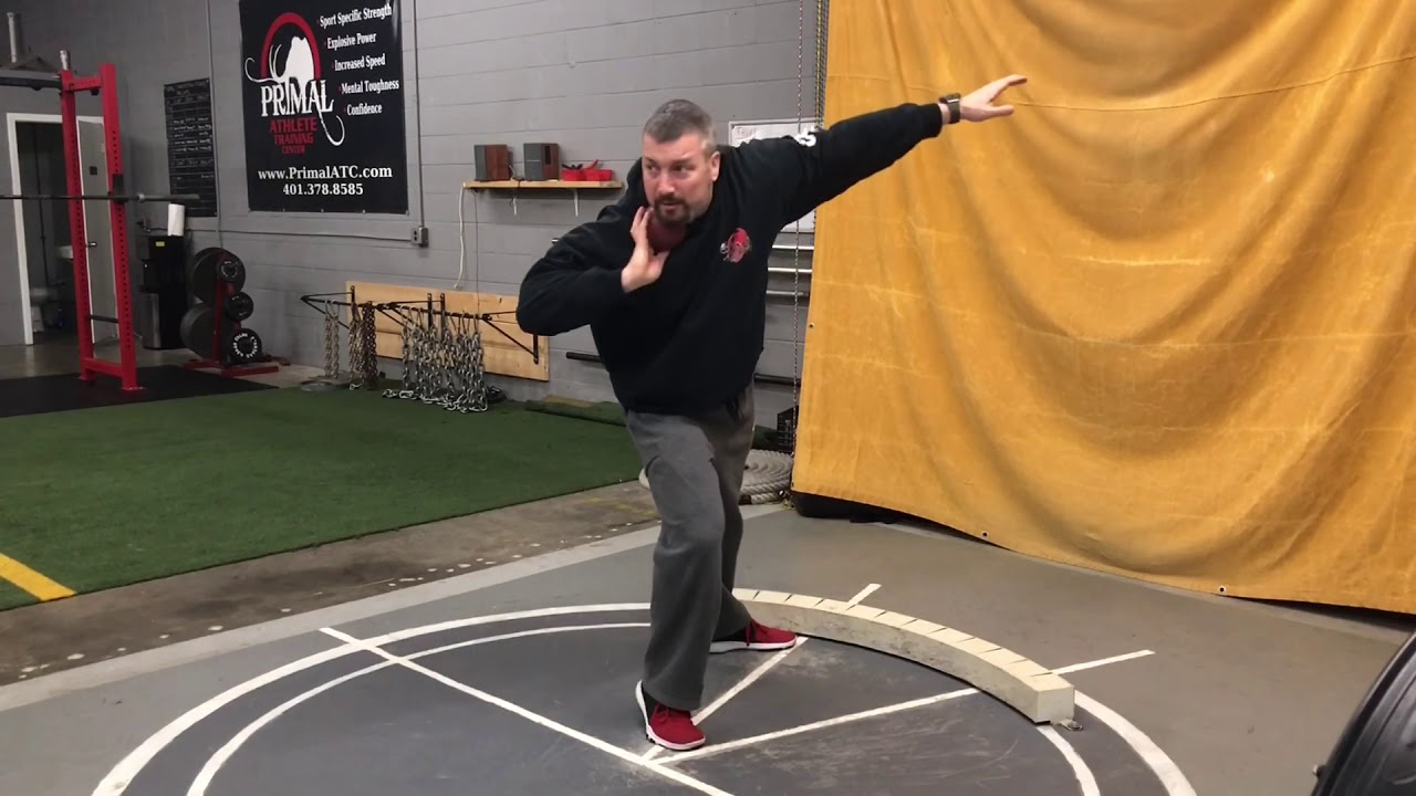 How To Prevent the Right Foot Flop | www.EliteThrowsCoaching.com | Shot Put and Discus Technique