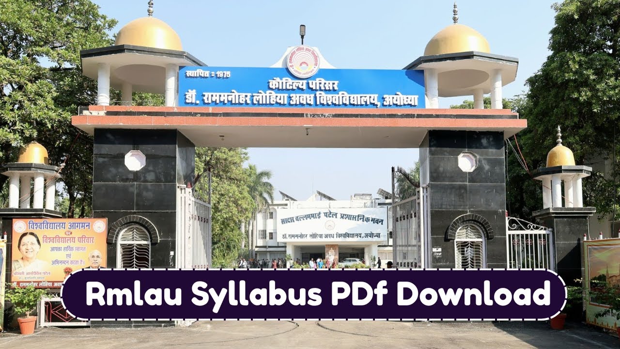 Rmlau Syllabus 2025-26