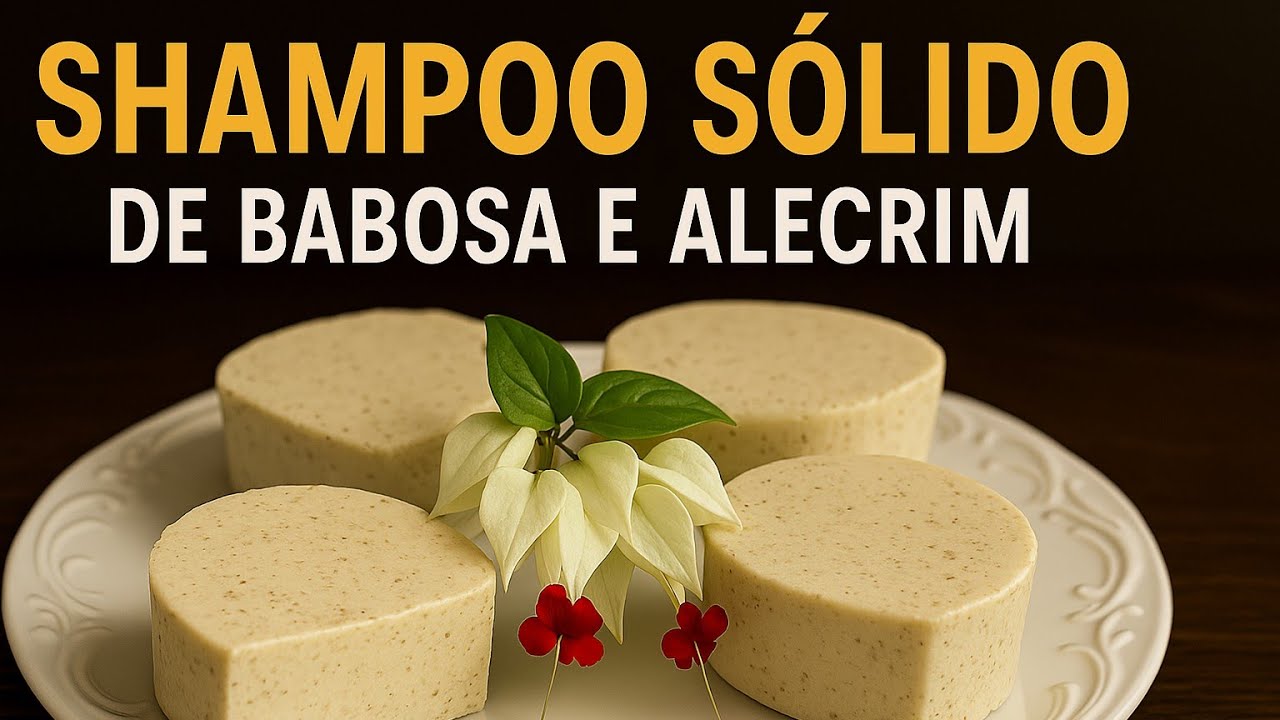 SHAMPOO SÓLIDO/SABONETE BABOSA /ALECRIM REDUZ QUEDA ELIMINA CASPA E  AJUDA CRESCER- DICA CERTA #106