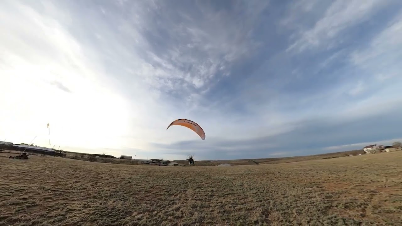 Paramotor takeoff 