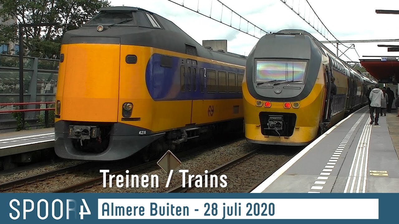 Treinen in Almere Buiten - 28 juli 2020