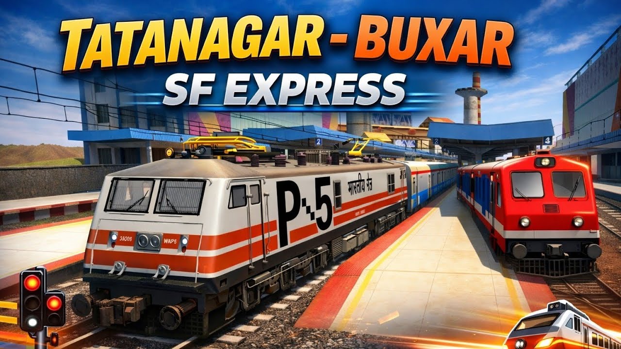 18183 Tatanagar - Buxar SF Express | Tatanagar To Asansol Train Journey | Indian Train Simulator 