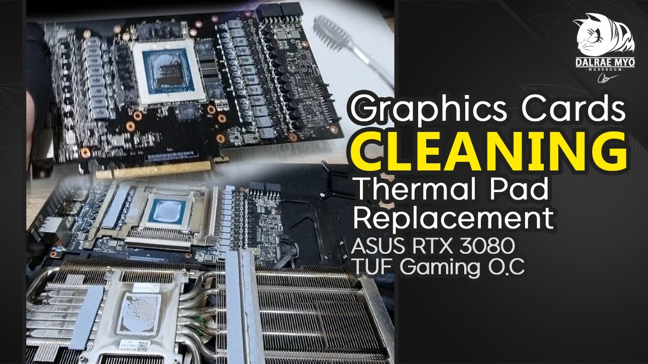 Cleaning Used Graphics Card | RTX 3080 TUF Thermal Pad Replacement