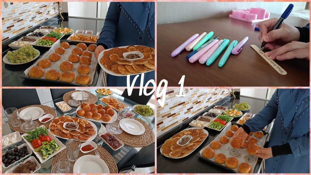 SESSİZ VLOG🥞 4 ÇEŞİT KAHVALTI HAZIRLIĞI MENÜSÜ🌼KİTAP AYRACI YAPIMI🌿 4 ÇEŞİT KAHVALTI TARİF💫İLK VLOG🌿