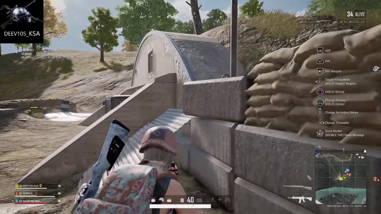 #ببجي بلايستيشن4:لقطات+جلد في ارانغل/PUBG PS4