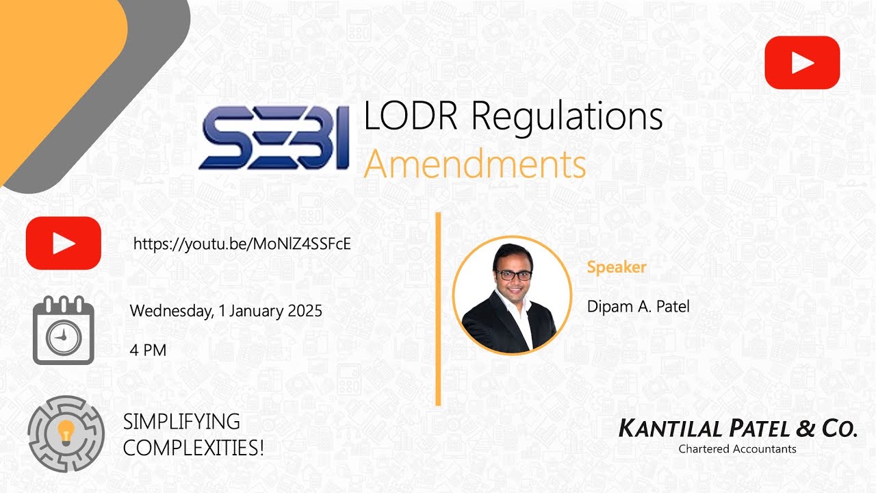 Webinar Discussing SEBI LODR (Third Amendment) Regulations, 2024