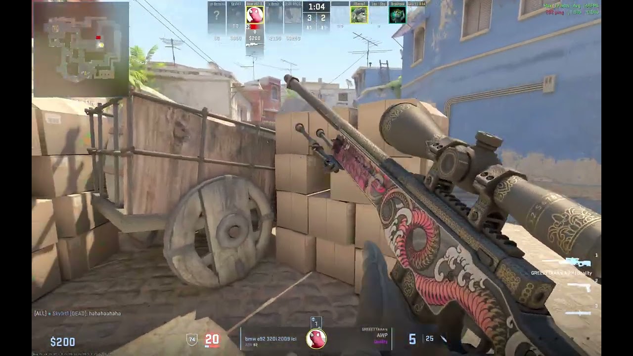 I'd never Imagine winning at 280 ping #counterstrike