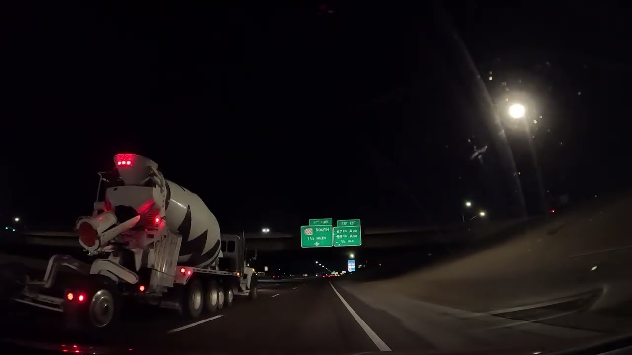 Night driving video 137