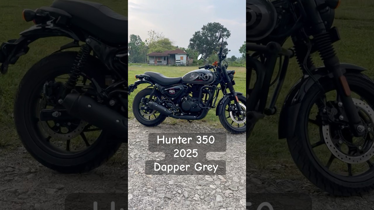 Hunter 350 Look | 2025 Model | Dapper Grey #hunter350 #royalenfield #hunter350lovers