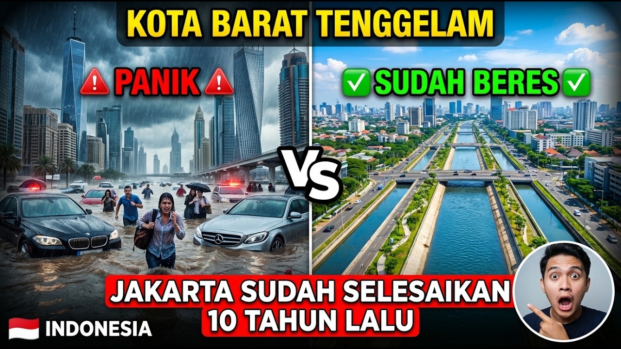 Kota-kota Barat Panik Akibat Banjir — Jakarta Telah Menyelesaikan Masalah Ini 10 Tahun Lalu