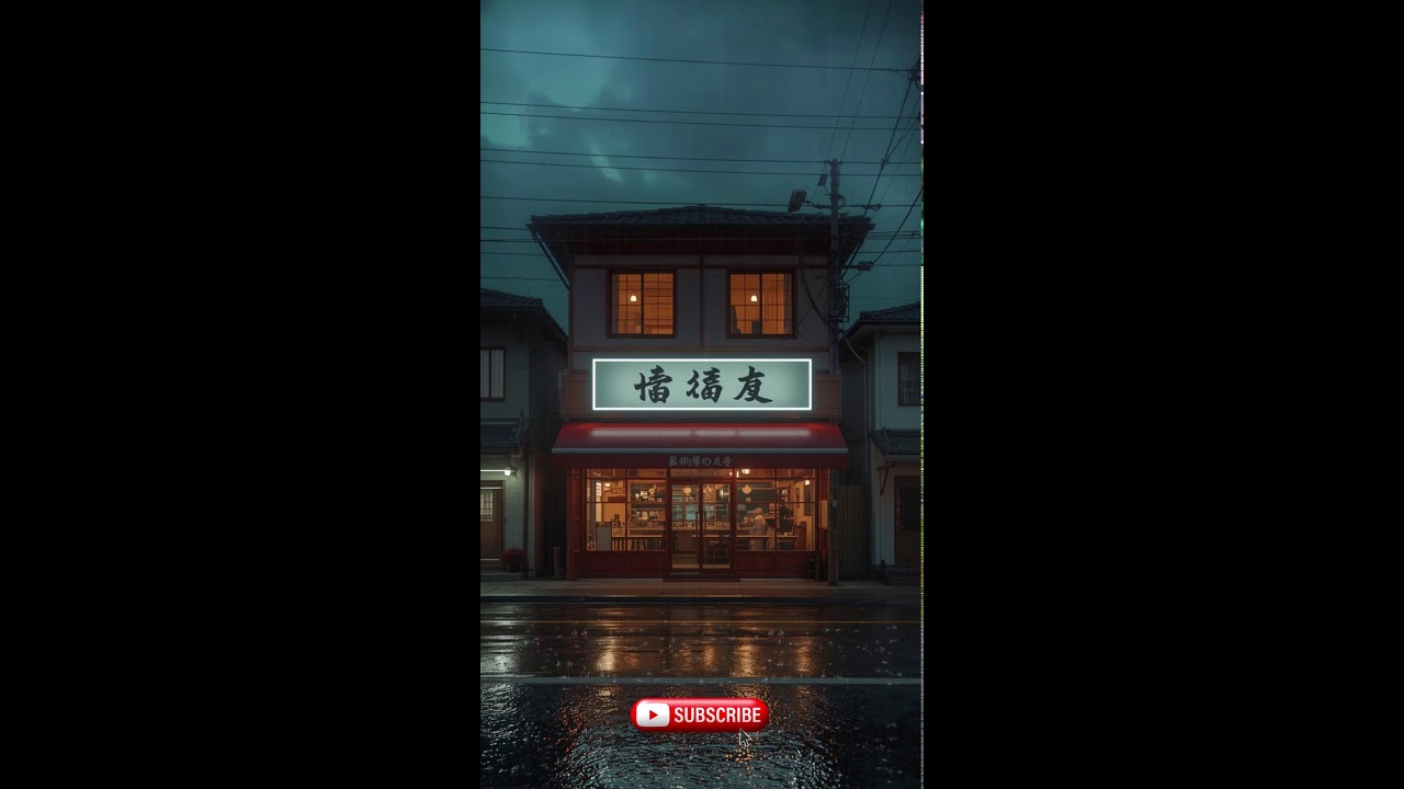 Empty Tokyo Street Café 🌙 Chill Lofi Beats