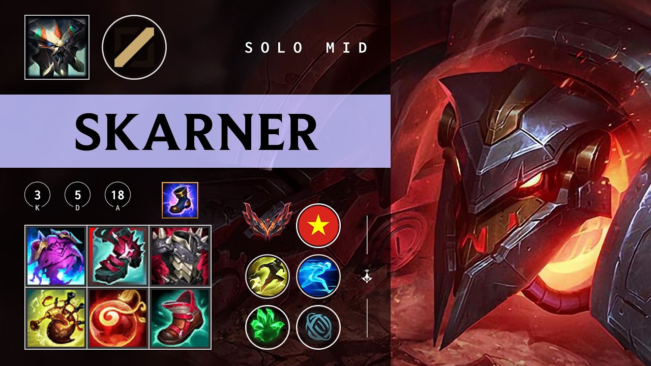 Skarner Mid vs Galio - VN Grandmaster Patch 26.03