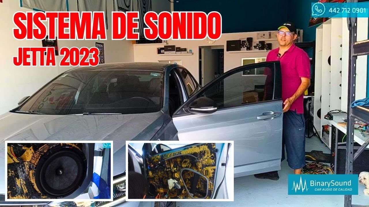 Sistema de sonido Slatefiber Focal en Jetta 2023