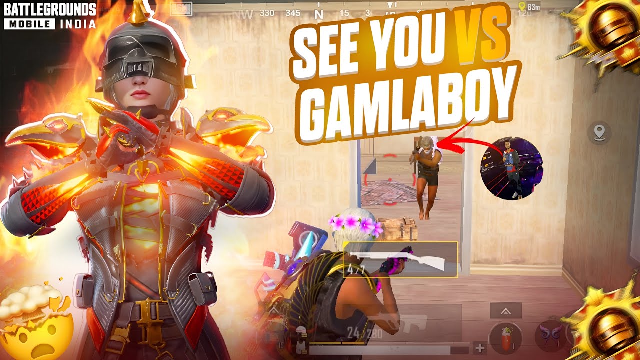 SEE YOU Vs GAMLABOY 🔥|| BGMI 4.2 UPDATE || #bgmi 