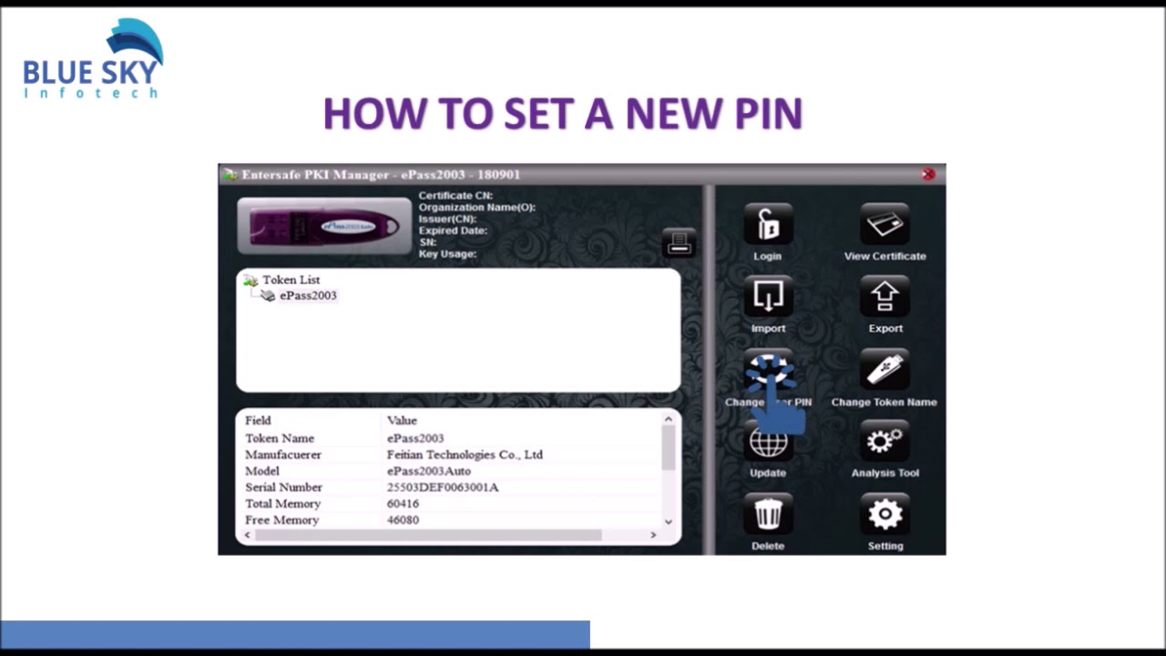 How to Download Digital Signature Certificate into USB Token?