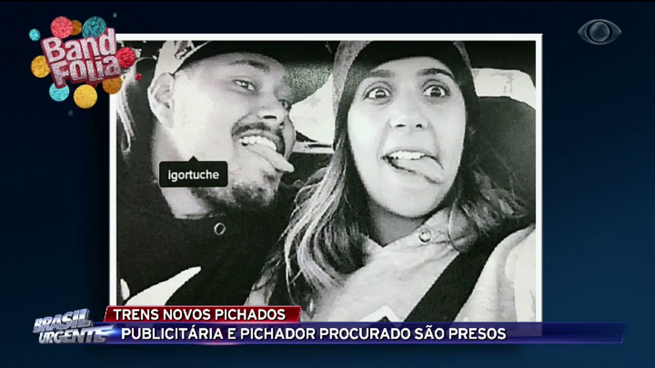 Publicitária é presa por pichar novos trens do Metrô