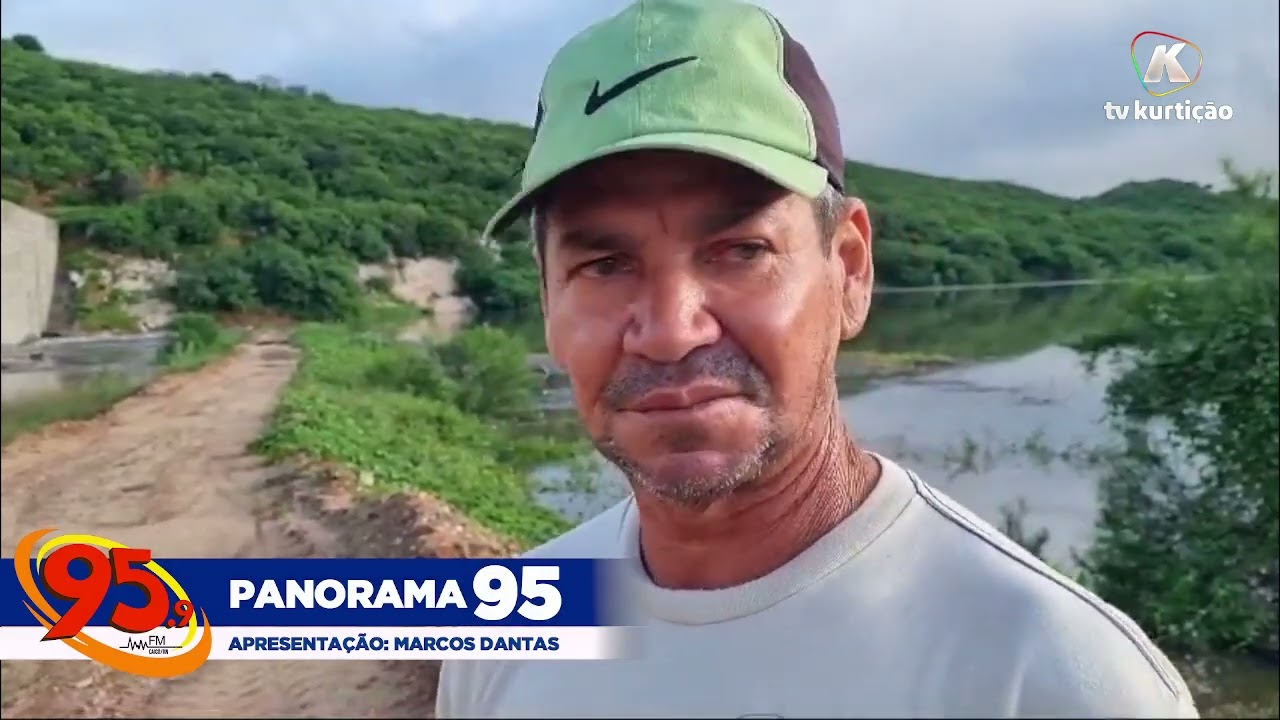 Panorama 95 ao vivo na Barragem das Traíras relata a situação em que se encontra após as chuvas