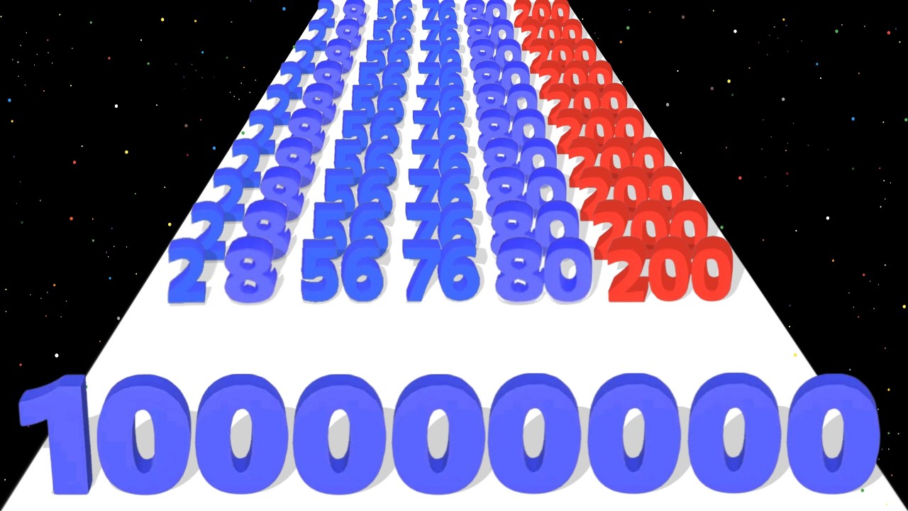 NUMBER SHOOT RUN - Merge Number 3D Run Satisfying Bullet Army, Gun Run, Math Games (Ball Run 2048)