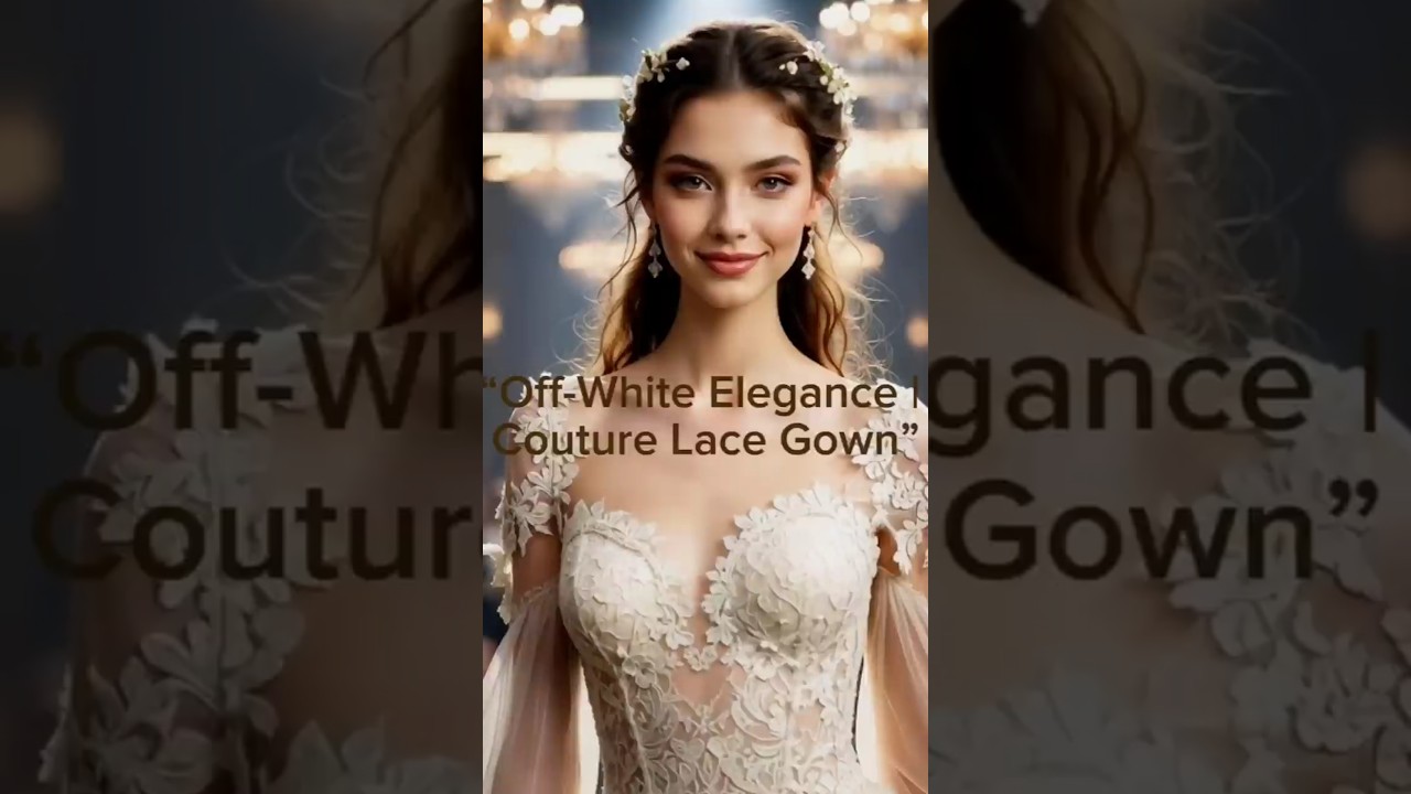 Off-white Elegance, Couture Lace Gown