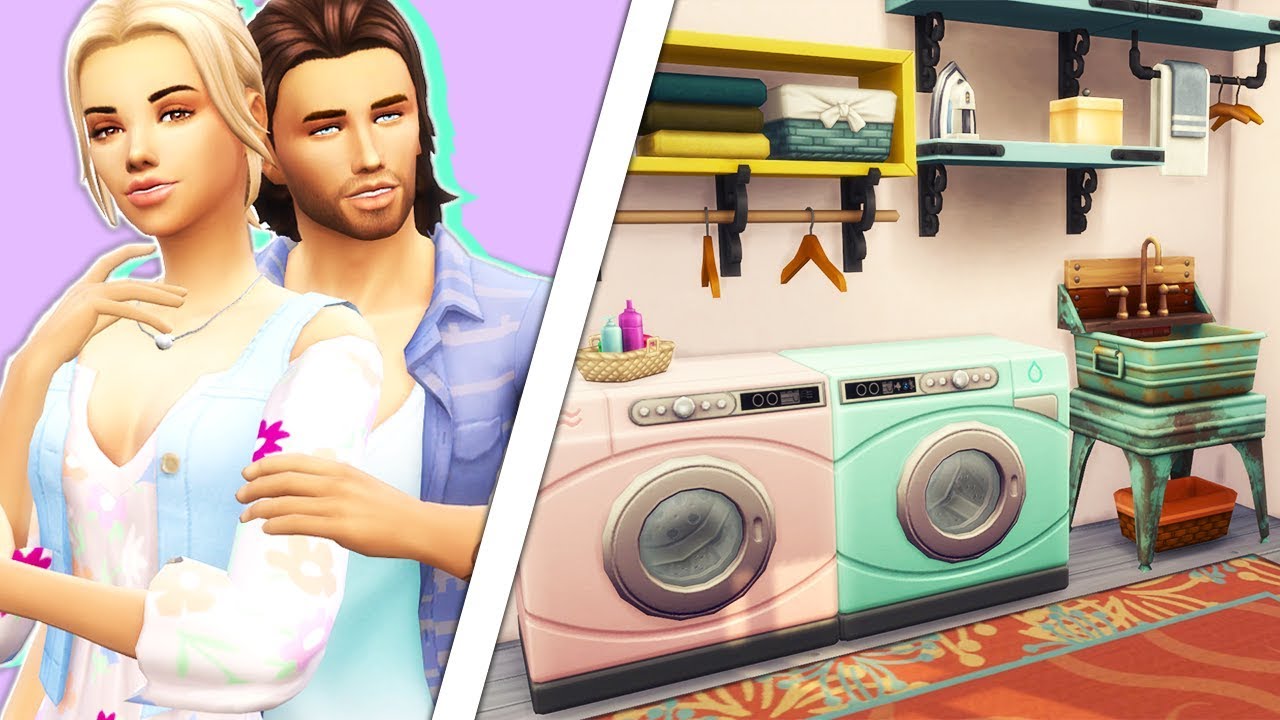 LAUNDRY DAY STUFF👗👕👖 // CAS + BUILD & BUY OVERVIEW | The Sims 4
