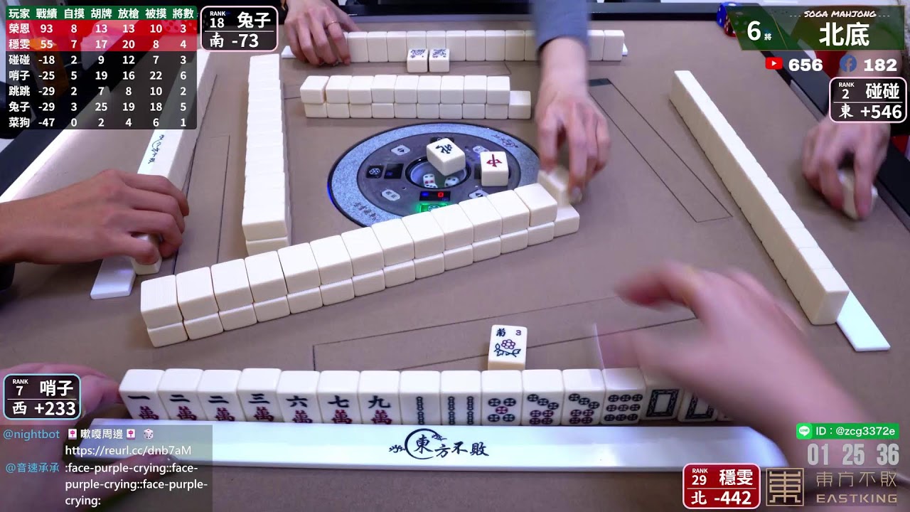 嗽嘎麻將 | 25/11/28  哨 跳 榮 穩 兔 狗 碰