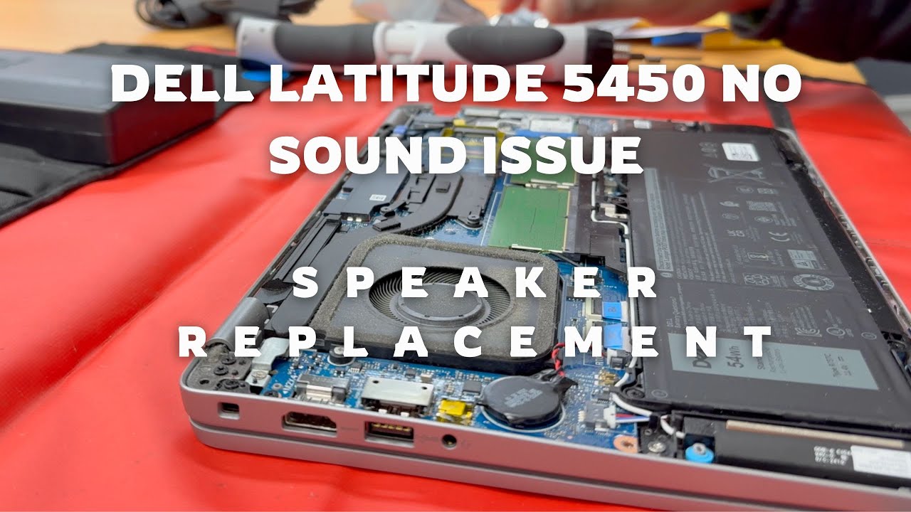 Dell Latitude 5450 Speaker Replacement | Fix No Sound Issue