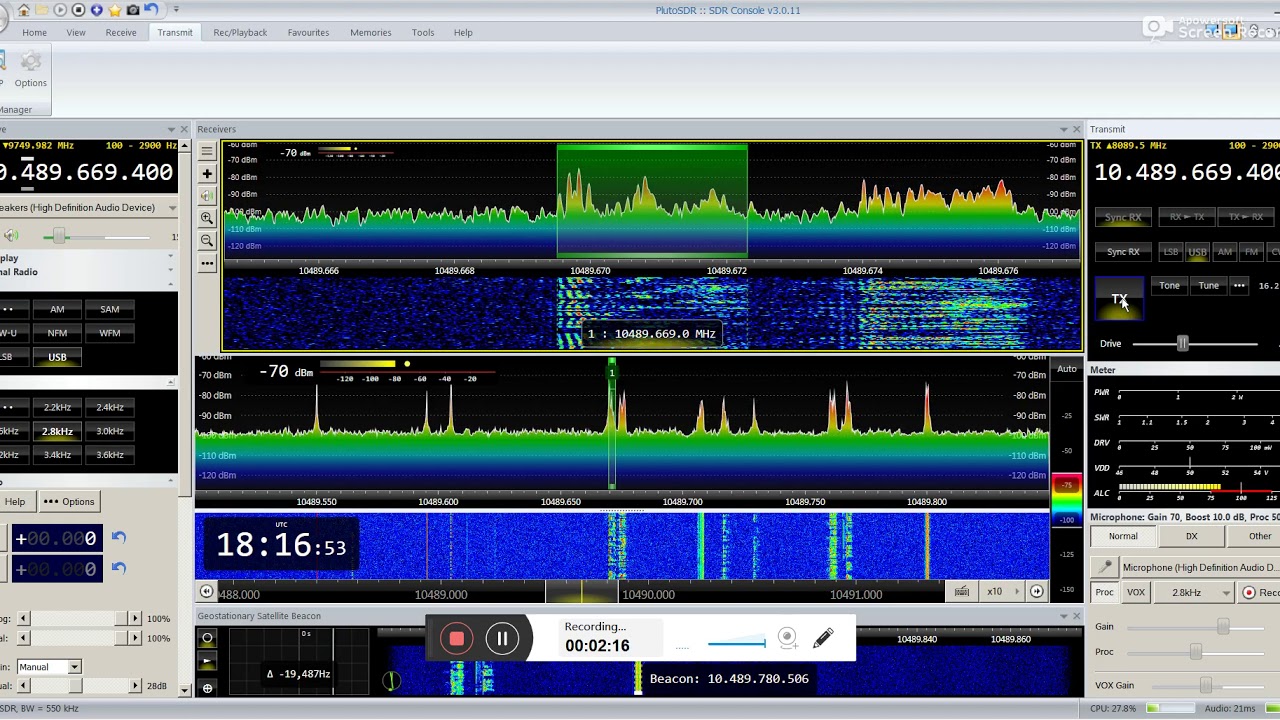 YI3WHR and PY2RN QO-100  SAT QSO