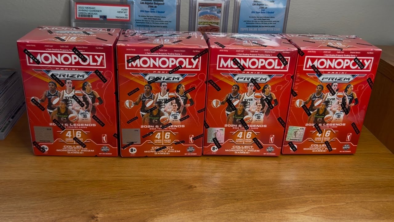 🔥Огромная находка🔥 Обзор набора Panini WNBA Monopoly Prizm x4 Blaster Box 2024 года