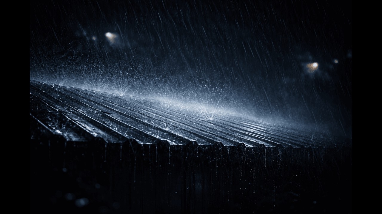 Heavy Rain on Roof 🌧️ Relaxing Rain Sounds for Deep Sleep | 8 Hours